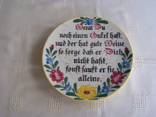 Wandteller spruch onkel - wandteller,