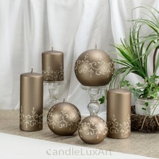 Stumpen Kugelkerzen Matt