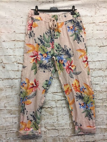 Leinen damen hose lagenlook - leinen,