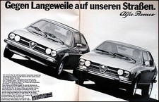 Alfa Romeo Alfasud Sprint und Alfetta GT / GTV  originale aus Werbung 1978