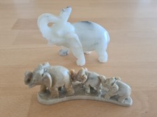 Elefantwnfamilie/Elefantenfiguren Stein