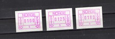 ATM Norwegen  1 **  Frama 1978 Automat Nr5  Tasten Satz 100,125,180  S2