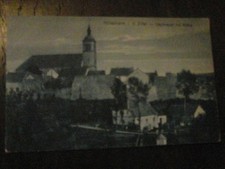 Hillesheim Eifel alte Ak Stadtmauer mit Mühle, BP-Stenpel Adenau-Jünkerath 1918