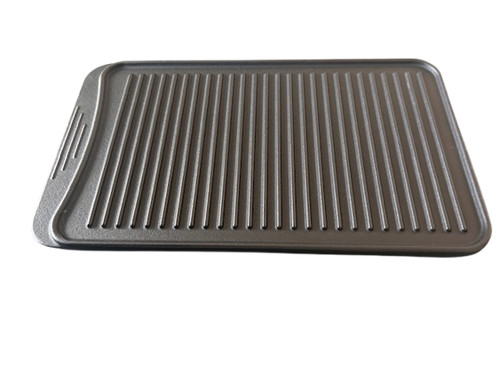 Grillplatte gusseisen gerippt - grillplatte,