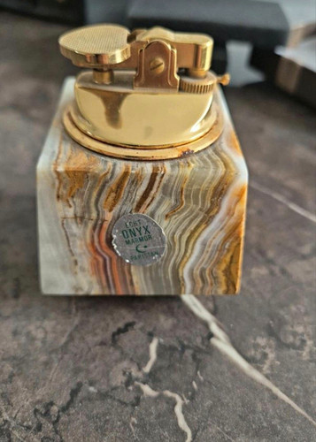 Tischfeuerzeug aus onyx marmor - aus, onyx/marmor