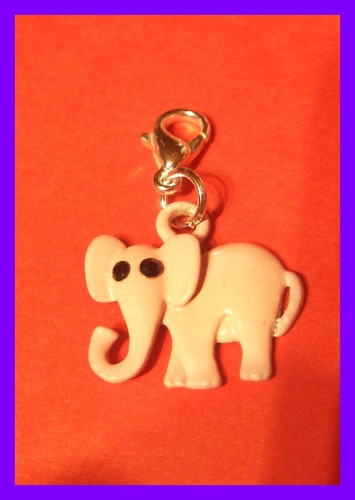 Rosa elefant charms armband - rosa,