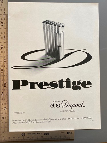 Dupont prestige feuerzeug - s.z.,