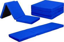 Faltbare Schaumstoff Futon Matratze Bett Stuhl wandelbar tragbar Schlafliege blau