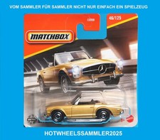 MATCHBOX "1963 MERCEDES-BENZ 230 SL" FRABE GOLD OVP UNGEÖFFNET MBX LIFETIME