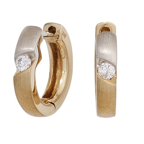 Creole ohrringe 585 gold - ohrringe,