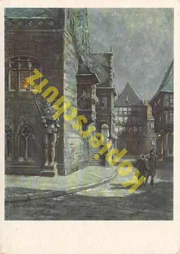 Halberstadt mondnacht am - halberstadt, ak