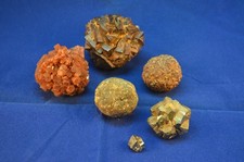 Mineralien - Sammlung - 6 Stück  - Kugeln - TOP