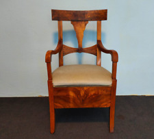 Biedermeier Empire Armlehnstuhl Sessel Fauteuil in Nussbaum um 1820