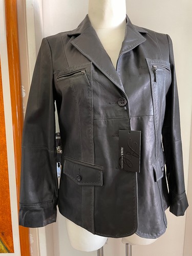 Damen echt lederjacke - lederjacke, gr.42