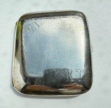 Art Deco Etui Zigarettenetui 800 Silber Silberetui Mono.KT + WT Zigaretten 1918