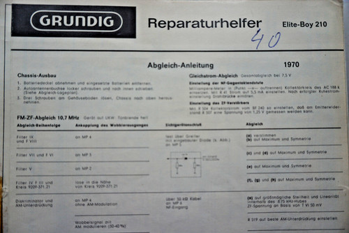 Grundig elite boy 210 - grundig, elite-boy