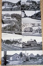 10 Fotoabzüge Eisenbahn Thumer Netz Erzgebirge DDR 1970er Thum, Geyer Reichsbahn
