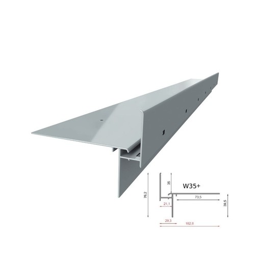 Aluminium dachrandprofil - aluminium,