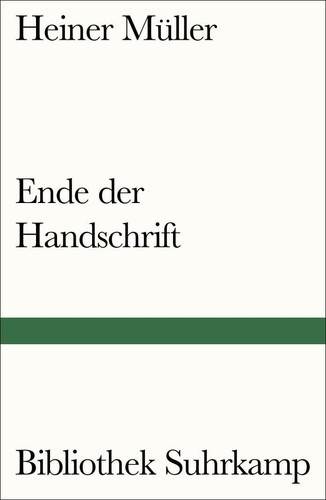 Heiner müller ende der - heiner,