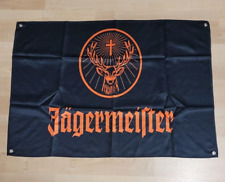 Kleine Jägermeister Fahne Flagge Wand Deko Banner 69 x 48 cm schwarz V1
