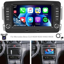 Carplay Android 15 Autoradio Für Mercedes Benz CLK W209 W203 W463 W639 GPS 2+64G