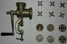 Vintage Mechanischer Kurbel Fleischwolf 1968 mit Extras aus UdSSR + TOP
