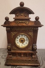 Antiker Wecker mit Spieluhr Frankreich um  1880 Melodie unbekannt (Altersspuren)