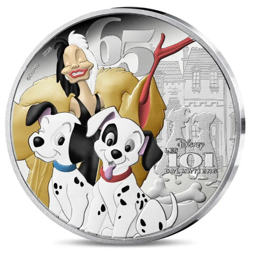 Euro 101 dalmatiner - euro, silber