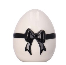 Deko-Ei Osterei weiß schwarz