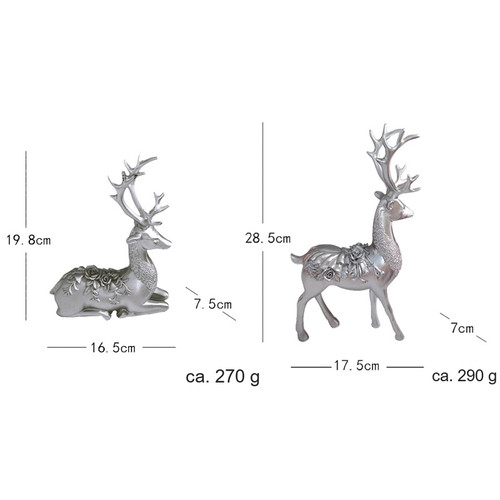 Hirsch figuren 2er set - hirsch,