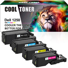 4x Toner für Dell 1250 C 1350 CNW 1355 CN 1355 CNW C1760 NW C1760 NF C1765 NFW