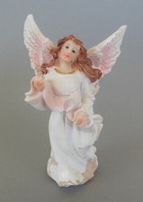 Verkündigungsengel Engel stehend 13 cm hoch Polyresin bemalt N 3 Bemalung Defekt