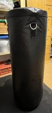 Boxsack 100cm hoch, Durchmesser 37cm, Volumen 108L, 35kg, Kunstleder schwarz  