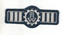 Aufnäher Patch THW Technisches Hilfswerk Silber Stickerei