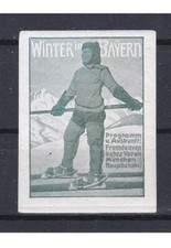 Vignette Winter in Bayern ** Fremdenverkehrs-Verein München Hauptbahnhof Ski