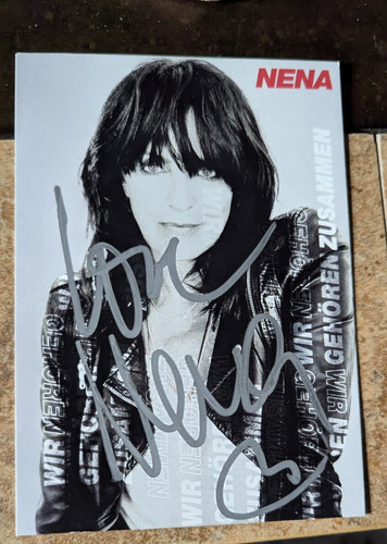 Nena pop singer signed - 80's,