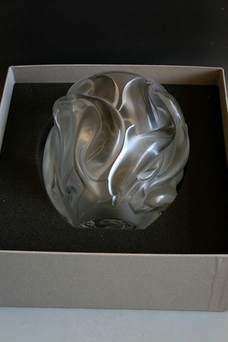 Lalique dolphins glas vase - lalique,
