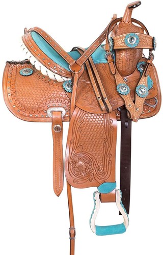Western leder pferd - western,