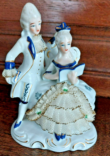 Porzellanfigur höfische - porzellanfigur,