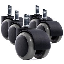 Bürostuhl Rollen 11mm 5x – Hartbodenrollen für alle Oberflächen: Parkett