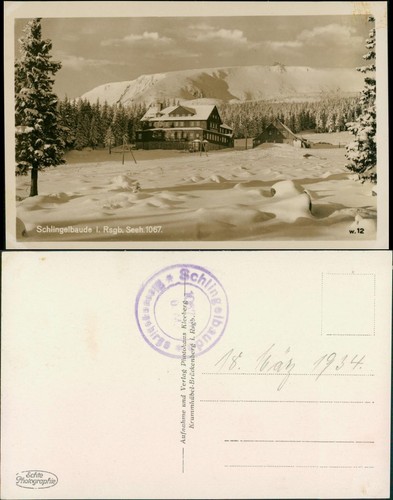 Postcard krummhübel karpacz - krummhübel,