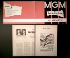 Tanz der Vampire - Roman Polanski - Werberatschlag EA MGM 1967
