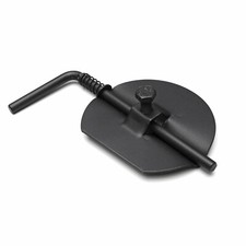 Rauchrohr / Ofenrohr 130mm - Drosselklappe schwarz DN130 Kaminrohr Ofen Rohr