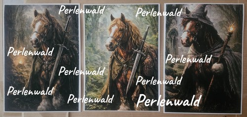 Lustiges pferd postkarten - lustiges, 3
