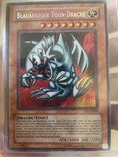 Yugioh BLAUÄUGIGER TOON-DRACHE , srl-g000 Secret Rare deutsch *OLDSCHOOL* 1996