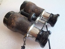 Vintage - WK Fernglas - aus Messing und Leder FRANZ POELLER-MÜNCHEN - mit Tasche