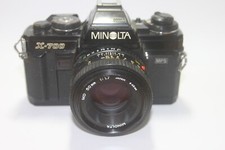 Minolta X-700 Schwarz SLR mit Minolta MD 50mm 1.7