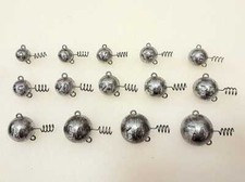 3er Packung Federjig, 8gr - 100gr , Rundkopf, Screw-In-Jigkopf mit zwei Ösen.