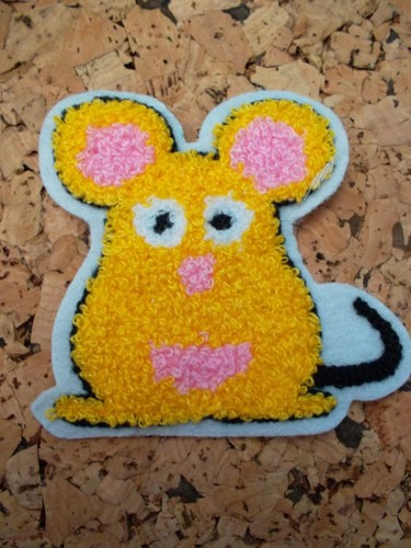 Kuschlige maus zum - maus, aufnähen