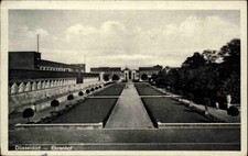 DÜSSELDORF am Rhein alte Postkarte 1940 Partie am Ehrenhof, Vintage Postcard